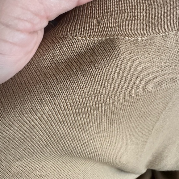 Lord & Taylor Italian Merino Wool 2 Tone Brown & Tan Poncho/Cape/Wrap/Shawl, OS - Picture 10 of 10